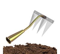 Désherbeur manuel - Râteau à mauvaises herbes résistant | Outil à main multifonction en acier au carbone, pour désherbage pelouse, nivellement du sol, , jardinage ergonomique portable