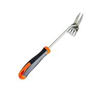 Désherbeur robuste à double tête avec poignée antidérapante 35,6 cm, B | Désherbeur professionnel de jardinage avec double tête pour un contrôle efficace de l'herbe et l'entretien du jardin