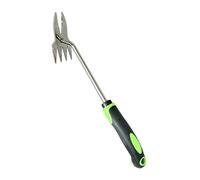 Désherbeur robuste à double tête avec poignée antidérapante 35,6 cm, vert | Désherbeur professionnel de jardinage avec double tête pour un contrôle efficace de l'herbe et l'entretien du jardin
