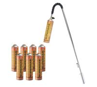 KEMPER - Désherbeur thermique brule herbes + 8 Cartouches de gaz 330g Chalumeau à gaz polyvalent Mauvaises Herbes, Allume Barbecue & Poele