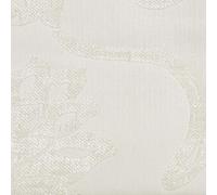 DESHOME Alena Fiore - Tissu au metre Chenille Jacquard à motifs floraux Tissu pour ameublement canapés, coussins, rideaux (Blanc, 1 mètre)