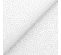 DESHOME Bufalo 10 mètres - Tissu au mètre faux cuir hydrofuge anti-fissuration simili cuir pour canapé, fauteuil, chaises, pouf, sacs Blanc