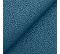 DESHOME Bufalo 15 mètres - Tissu au mètre faux cuir hydrofuge anti-fissuration simili cuir pour canapé, fauteuil, chaises, pouf, sacs Bleu