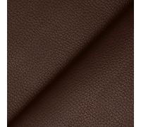 DESHOME Chiara 25 mètres - Tissu au mètre faux cuir hydrofuge anti-fissuration simili cuir pour canapé, fauteuil, chaise, pouf, sacs Marron