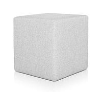 Deshome Minerva 43x43x44 cm - Pouf Repose Pied Cube pour Interieur, Sit on it Pouf Tabouret Table Basse pour canapé, Salon, Chambre à Coucher, Coiffeuse Made in Italy (Gris)
