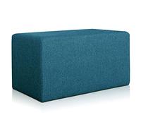 Deshome Minerva 83x43x44 cm - Pouf Repose Pied pour Interieur, Sit on it Pouf Tabouret Table Basse pour canapé, Salon, Chambre à Coucher, Coiffeuse Made in Italy (Bleu)