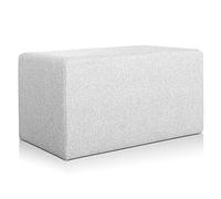 Deshome Minerva 83x43x44 cm - Pouf Repose Pied pour Interieur, Sit on it Pouf Tabouret Table Basse pour canapé, Salon, Chambre à Coucher, Coiffeuse Made in Italy (Gris)