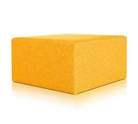 Deshome Minerva 83x83x44 cm - Pouf Repose Pied pour Interieur, Sit on it Pouf Tabouret Table Basse pour canapé, Salon, Chambre à Coucher, Coiffeuse Made in Italy (Jaune)