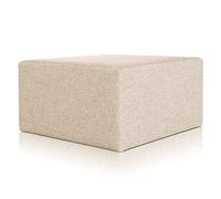 Deshome Minerva 83x83x44 cm - Pouf Repose Pied pour Interieur, Sit on it Pouf Tabouret Table Basse pour canapé, Salon, Chambre à Coucher, Coiffeuse Made in Italy (Beige)