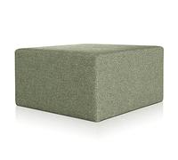 Deshome Minerva 83x83x44 cm - Pouf Repose Pied pour Interieur, Sit on it Pouf Tabouret Table Basse pour canapé, Salon, Chambre à Coucher, Coiffeuse Made in Italy (Vert Olive)