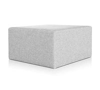 Deshome Minerva 83x83x44 cm - Pouf Repose Pied pour Interieur, Sit on it Pouf Tabouret Table Basse pour canapé, Salon, Chambre à Coucher, Coiffeuse Made in Italy (Gris)