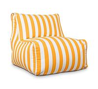 Deshome - Pouf fauteuil d'extérieur jardin hydrofuge déhoussable : pouf avec rembourrage Puff pouffe design Light Pouf Jaune