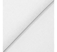 DESHOME Sirma - Tissu au metre d'ameublement Hydrofuge et résistant pour Canapé Sofa Coussins Chaise Blanc 1 mètre