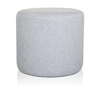 Deshome Venere Ø 50 cm - Pouf Rond Repose Pied pour Interieur, Sit on it Pouf Tabouret Table Basse pour canapé, Salon, Chambre à Coucher, Coiffeuse Made in Italy (Gris)