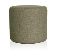 Deshome Venere Ø 50 cm - Pouf Rond Repose Pied pour Interieur, Sit on it Pouf Tabouret Table Basse pour canapé, Salon, Chambre à Coucher, Coiffeuse Made in Italy (Vert Olive)