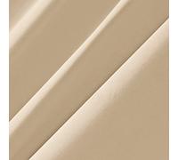 DESHOME Viki - Tissu au mètre ameublement en Velours pour canapés, fauteuils, coussins, chaises, couvre-lit, rideaux (Beige, 1 mètre)