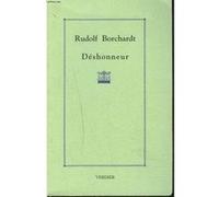Déshonneur une tragédie Rudolf Borchardt (Auteur), Pierre-François Kaempf (Traduction)
