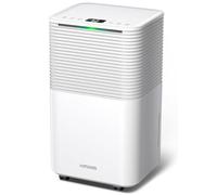 Déshumidificateur 12 l/24 h, contrôle tactile, écran 3 couleurs et minuterie 24 h, déshumidificateur électrique idéal pour votre appartement et séchage rapide de votre linge, salle de bain, cave