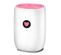 Déshumidificateur 220V pour chambre et sous-sol - Compact, résistant à l'humidité, absorption efficace pour un air sain Blanc Rose