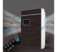 DéShumidificateur 80 W, DéShumidificateur Silencieux Pour Chambre à Coucher, Fonction De Purification/DéGivrage, Minuterie De 24 Heures, Avec Conduite D'Eau + TéLéCommande,Black