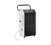 MSW Déshumidificateur Professionnel 90 l/jour Surfaces 150 m² Air Brassé 1129 m3/h avec Poignée Séchoir de chantier Absorbeur d'humidité Électrique Industriel Cave et Garage