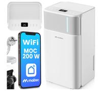 Déshumidificateur Absorbeur d'humidité MalTec Wifi Timer Hygrostat 12l/24h LED