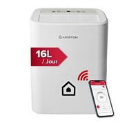 Ariston Thermo Déshumidificateur portable Deos 16S NET WiFi 16L Silencieux Buanderie 44 m²