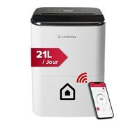 Ariston Thermo Déshumidificateur portable Deos 21S Net WiFi 21 L, silencieux, jusqu'à 52 m²