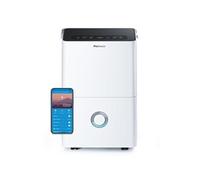 Pro Breeze Déshumidificateur Compresseur Connecté 30L/jour avec Application Smartphone, Wi-Fi, Drainage continu, Réservoir d'eau 4L et Minuterie 24h - Absorbeur de moisissures et d'humidité portable
