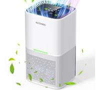 Deshumidificateur d Air 1,8 L, Déshumidificateur Electrique Silencieux Avec Dégivrage/Arrêt Automatique, LED Coloré, Minuterie, Écran LCD Tactile, 690 ml/Jour,Pour Bain, Chambre,Armoire