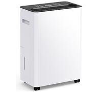 Deshumidificateur d Air 12000ML/24H, Déshumidificateur Électrique Compact avec Réservoir 3L, Contrôle Intelligent de l'Humidité 30-80%, pour Maison, Bureau, Cave 50㎡/150m³