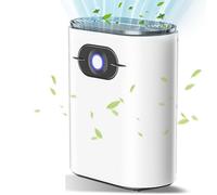 Deshumidificateur d air, 1200ML Déshumidificateur, Deshumidificateur d air Anti Moisissure Portable, Silencieux,avec LED, Minuterie 24h,Arrêt automatique, Pour la Maison Chambre (Style De Bouton)