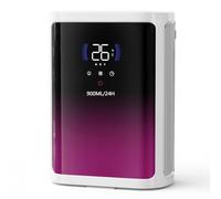 Deshumidificateur d air 2.8L, Deshumidificateurs Electrique 900ML/Jour,Décongélation Intelligent Arrêt Auto,Détection Thermique,LED 7 Colorées, Contre moisissures pour Bain Chambre Armoire