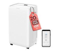 Déshumidificateur d’air 2-EN-1 Turbionaire SENSO N20 WiFi 20 L/jour, Purification d'air avec ioniseur, Silencieux, Réservoir 4.5 L, Minuterie 24h, Contrôle APP, Contre l'Humidité & Moisissure, 45m²