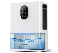 Deshumidificateur d Air Anti Moisissure, 3000ML Déshumidificateur Electrique Silencieux Portable Dehumidifier pour la Maison, Arrêt Automatique, 7 Lumières de Couleur, Dégivrage Automatique