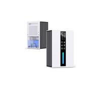 Deshumidificateur d Air Anti Moisissure Réservoir 1,8L - Déshumidificateur Electrique Réglage Double, Système Anti-givrage Intégré, Minuterie 48H & Lumière RGB Couleurs, Conçu pour Les Petits Espaces