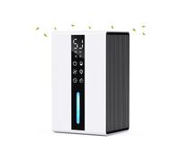Deshumidificateur d Air avec Réservoir 1,8L - Déshumidificateur Electrique à Vitesse Réglable - Deshumidificateur Electrique Minuterie 6-48 Heures, Auto-Dégivrage & Arrêt Auto, pour Chambre et Salle