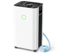 Deshumidificateur d Air Compresseur 15L/24h, Déshumidificateur Electrique Silencieux avec 3 Modes, 24h Minuterie,Dégivrage Automatique Idéal pour buanderie chambre salle de bain, Blanc cassé