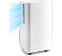 Déshumidificateur d’Air Électrique - RELAX4LIFE - 12 L/Jour - Pièces jusqu'à 24 m2 - Réservoir d'eau 2L - 3 Modes - Sécurité Enfant