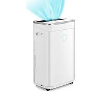 Déshumidificateur d’Air Électrique - RELAX4LIFE - 25 L/Jour - Pièces jusqu'à 30 m2 - Réservoir 6,5L - Témoins Lumineux à 3 Couleurs