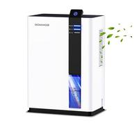 Deshumidificateur d Air, ROMMQB 3000ML Déshumidificateur Electrique Anti Moisissure pour Salle de Bain, Chambre, Cave, Appartement, Compact Absorbeur d'humidité Electrique avec Arrêt Auto, 5 Lumières