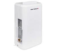 Déshumidificateur d'air compact et silencieux 12L/jour - 280W, réservoir 2L, idéal salle de bain ou pièce 20m² MW Tools BD12H