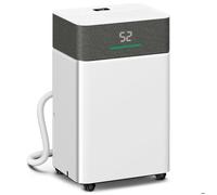 Déshumidificateur d'air - HOMCOM - 20 L/jour - silencieux - réservoir d'eau 4,5 L, écran LED - ABS - 30,5x23,5x49,5cm - blanc