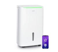 Déshumidificateur d'air Klarstein DryFy Connect 50 - Compression 50L-24h - Pour 55m² - Blanc