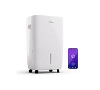 Déshumidificateur d'air Smart, APP WiFi, Absorbeur d'Humidité, 60L, 65 m², Blanc