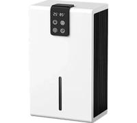 Déshumidificateur, design compact, contrôle intelligent de l'humidité, noir