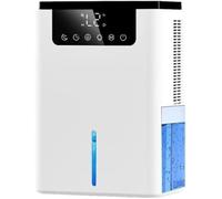 Déshumidificateur - Dual-Core Eco Humidité constante avec affichage numérique Stérilisation ionique Silencieux pour la maison, la chambre à coucher et l'intérieur