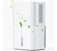 Déshumidificateur électrique 2700 ml, silencieux, avec arrêt automatique, minuterie 6-8-10 heures, mode sommeil, veilleuse 7 couleurs, portable, pour salle de bain, chambre (840 ml/24 h)