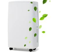 Déshumidificateur électrique Merax avec minuterie et 3 programmes, écran LED, déshumidification 12L/jour, réservoir 1,5 l, déshumidificateur pour 15 avec filtre HEPA-13