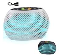 Déshumidificateur Électrique Réutilisable, Mini Déshumidificateurs Renouvelables avec Fenêtre de Visualisation, Recharge Et Cycle Infini, Sèche-air Absorbant L'humidité 12W white